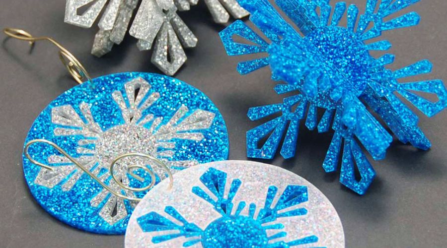 Laser Cut Acrylic Inlay Ornaments