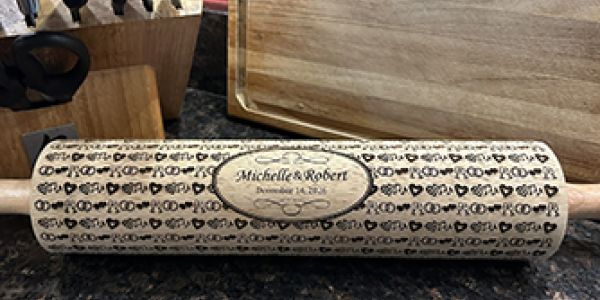 laser engraved rolling pins