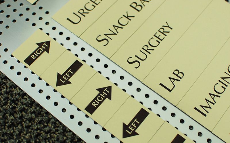 Laser Cut Directional Sign