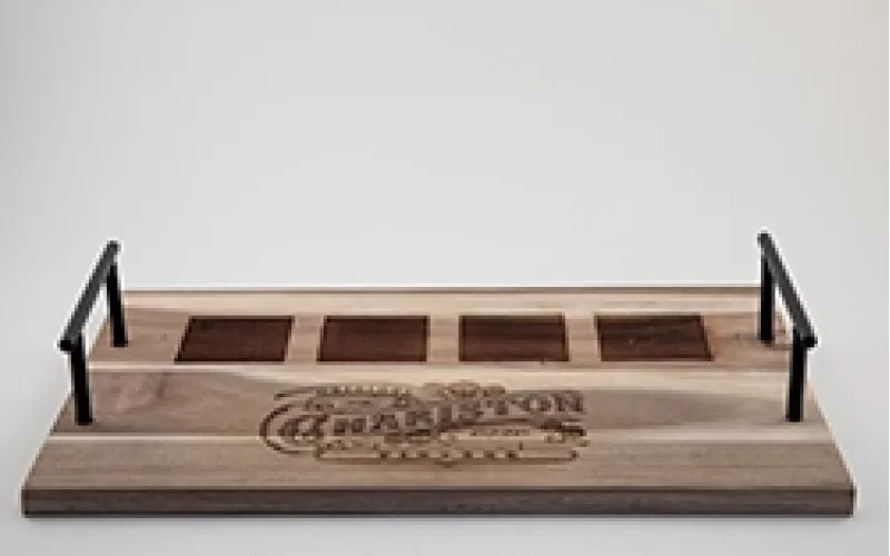 Wooden Beer Flight Tray